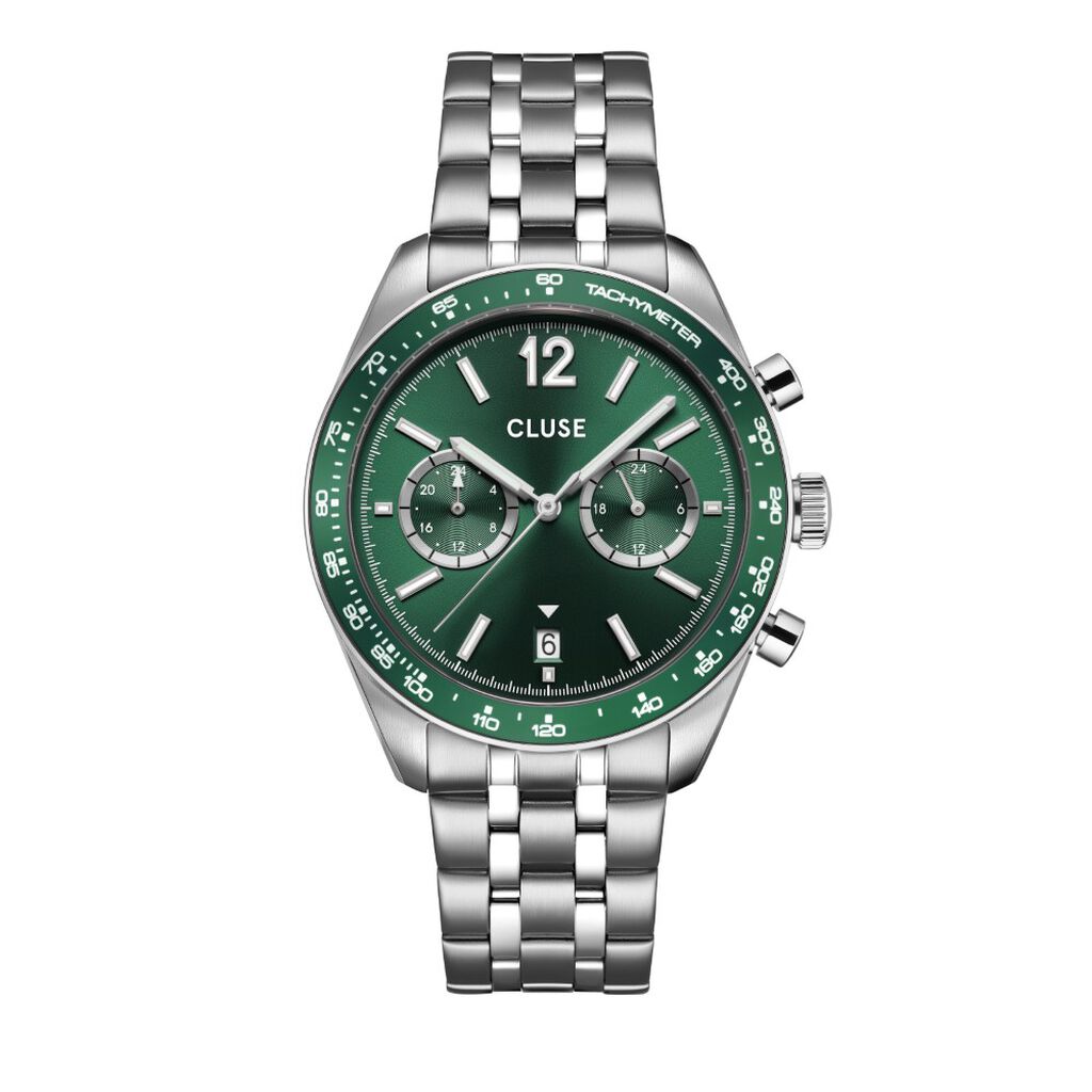 Montre Cluse Aravis Dual Timer Vert - Nouveautés Homme | Histoire d’Or