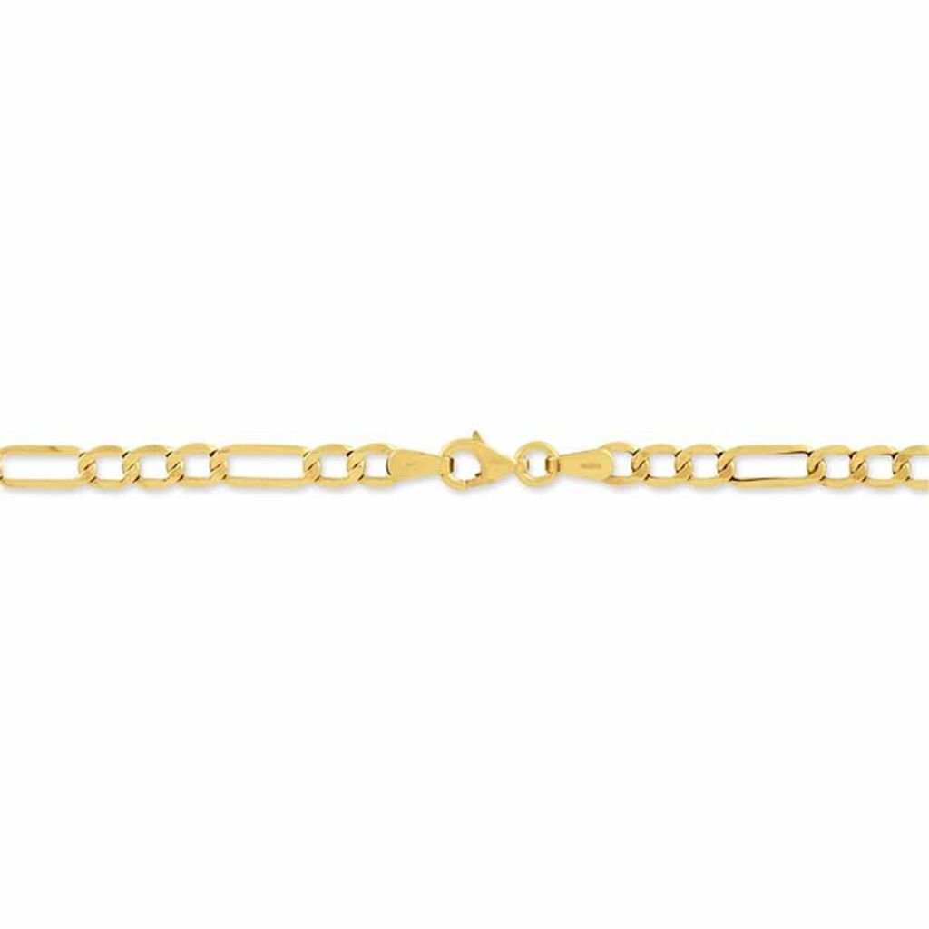 Collier Or Jaune Cameo Maille Alternée 1/3 - Chaines Homme | Histoire d’Or