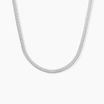 Cha&icirc;ne Thiane Argent Blanc - Chaines Femme | Histoire d&rsquo;Or