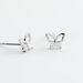 Boucles D'oreilles Puces Cyprian Argent Blanc Oxyde - Boucles d'Oreilles Papillon Femme | Histoire d’Or