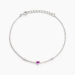 Bracelet Argent Blanc Declaration Oxyde De Zirconium - Bracelets Femme | Histoire d&rsquo;Or