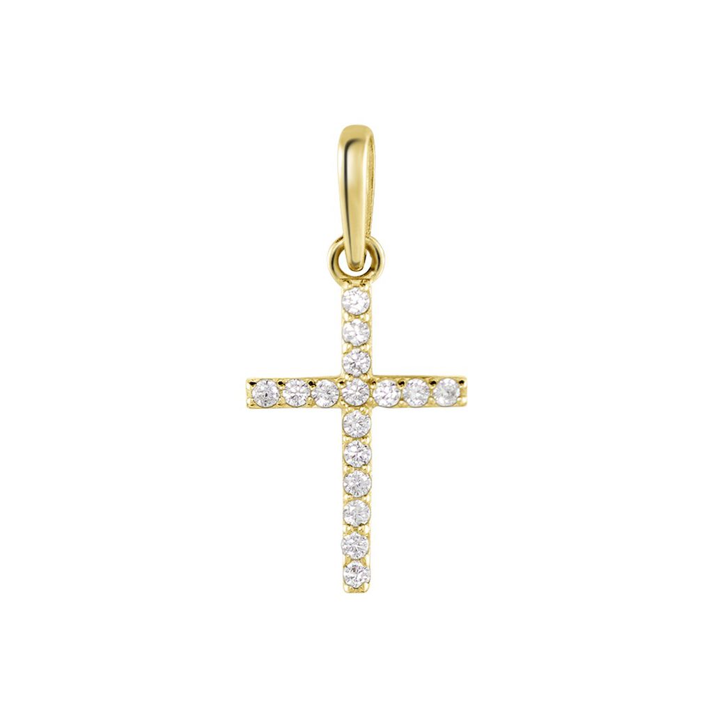 Pendentif Allen Or Jaune Oxyde De Zirconium