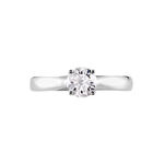 Bague Solitaire Iris Or Blanc Diamant - Bagues solitaires Femme | Histoire d&rsquo;Or