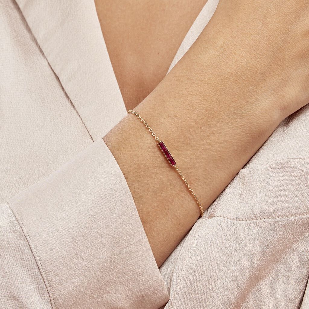 Bracelet Plaqué Or Linnert Spinelles - Bracelets Femme | Histoire d’Or