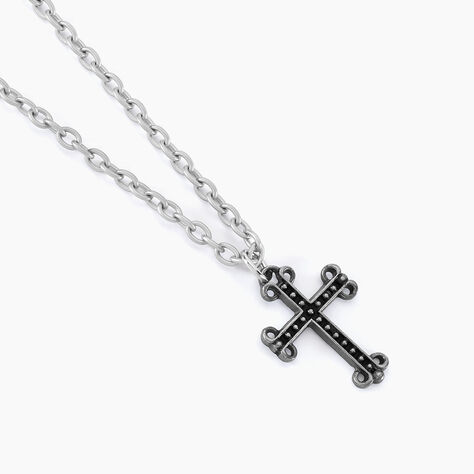 Collier Jodoc Acier Blanc - Colliers fantaisie Homme | Histoire d&rsquo;Or