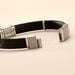 Bracelet Jourdan Cuir Noir - Bracelets Homme | Histoire d’Or