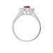 Bague Perez Argent Blanc Oxyde De Zirconium - Bagues solitaires Femme | Histoire d’Or