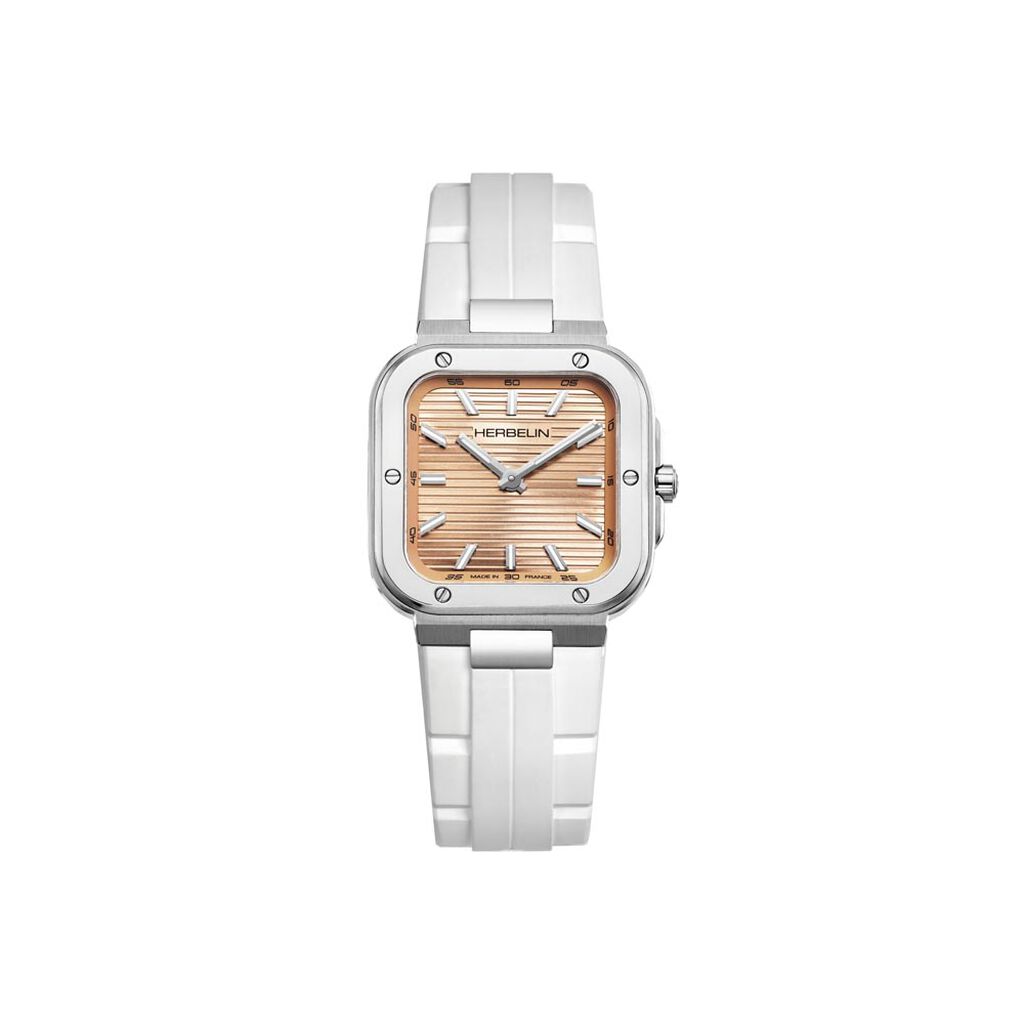 Montre Herbelin Cap Camarat Square Rose - Id&eacute;es cadeaux Femme | Histoire d&rsquo;Or