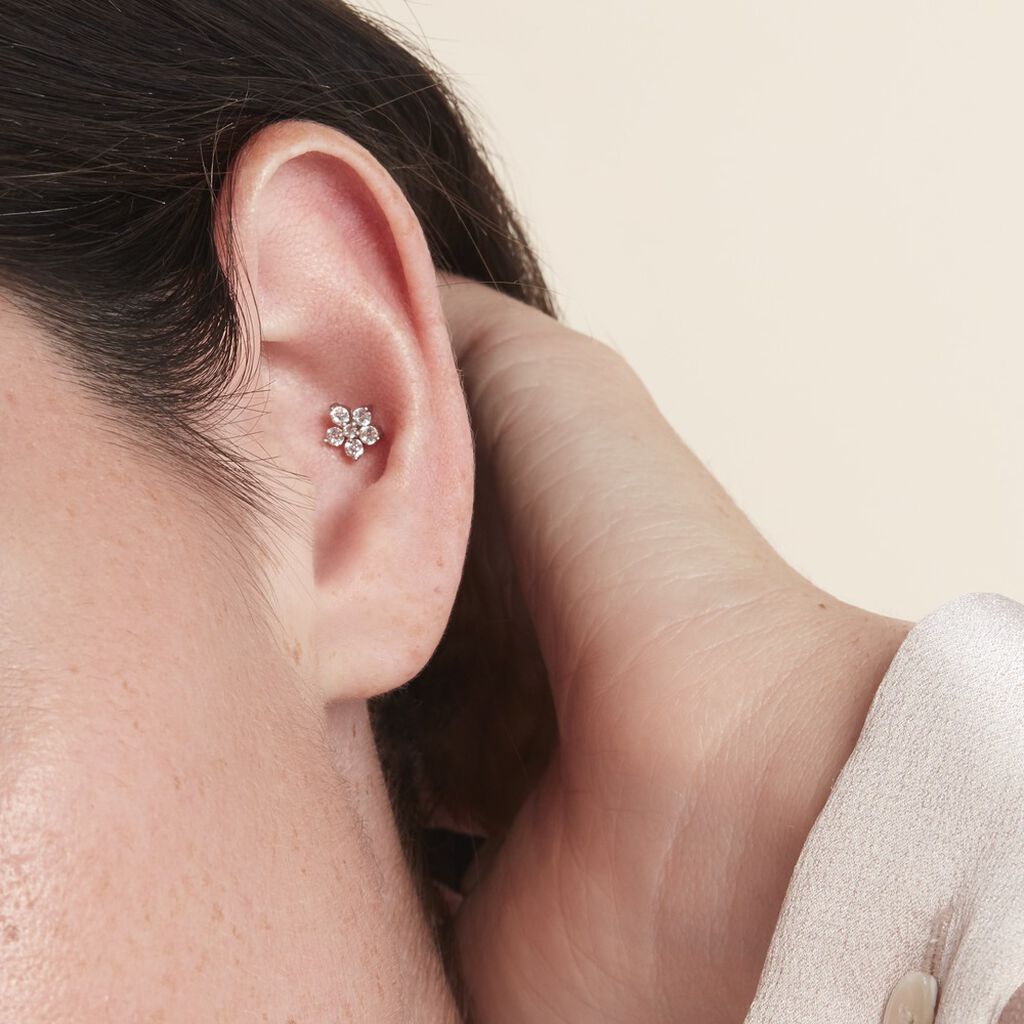 Piercing D'oreille Unitaire Argent Percy Oxyde De Zirconium - Bijoux Femme | Histoire d’Or