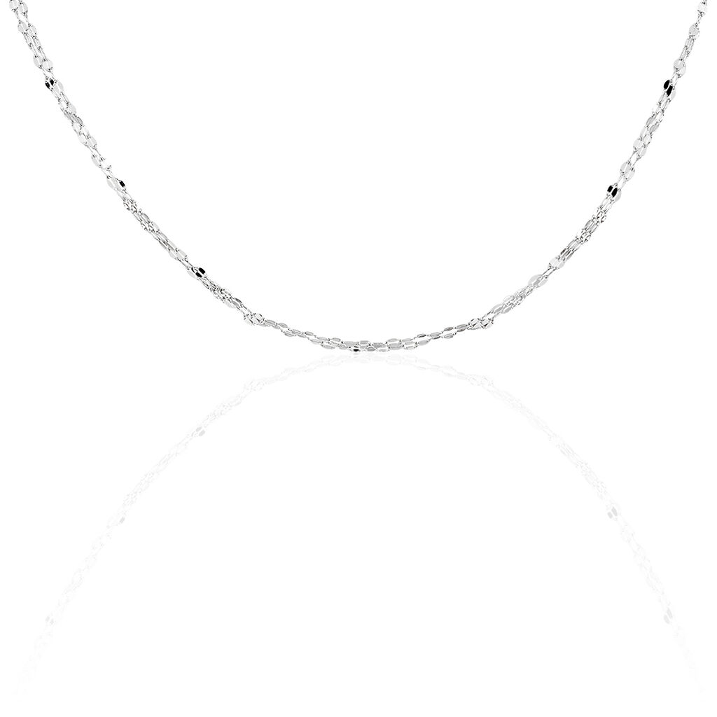 Collier Adelaide Argent Blanc