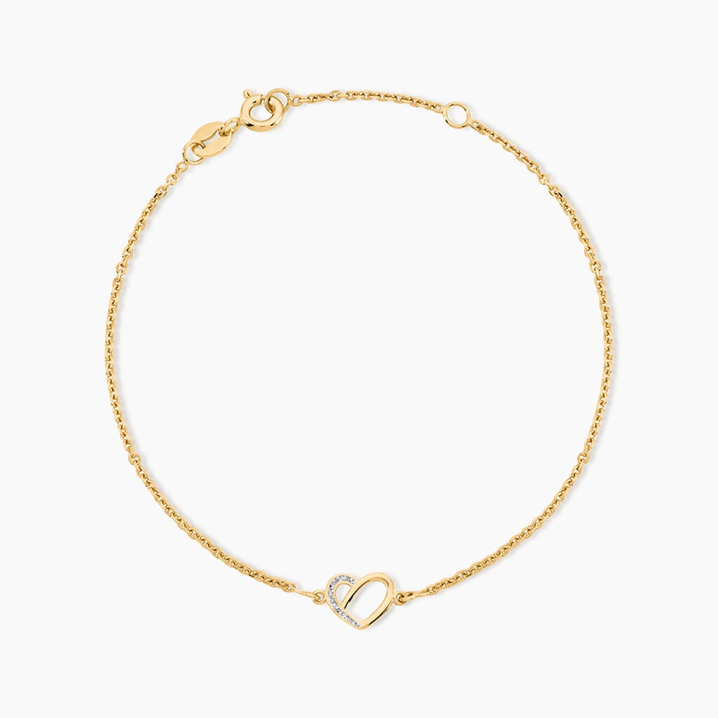 Bracelet Meckele Argent Dor&eacute; A L'Or 750/1000 - F&ecirc;te des m&egrave;res Femme | Histoire d&rsquo;Or