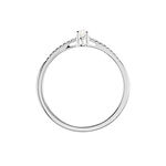 Bague Eliisa Or Blanc Diamant - Bagues solitaires Femme | Histoire d&rsquo;Or