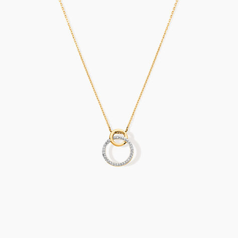 Collier Or Bicolore Achan Diamants - Colliers Femme | Histoire d&rsquo;Or