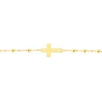 Bracelet Evelina Maille Boule Or Jaune - Bracelets Communion Enfant | Histoire d&rsquo;Or