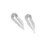 Boucles D'oreilles Pendantes Jakarta Argent Blanc - Boucles d'oreilles pendantes Femme | Histoire d&rsquo;Or