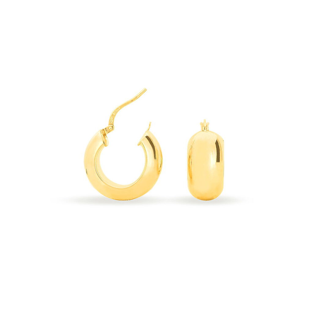 Créoles Telly Or Jaune - Boucles d'oreilles créoles Femme | Histoire d’Or