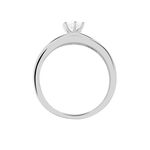 Bague Solitaire Leela Argent Blanc Oxyde De Zirconium - Bagues solitaires Femme | Histoire d&rsquo;Or