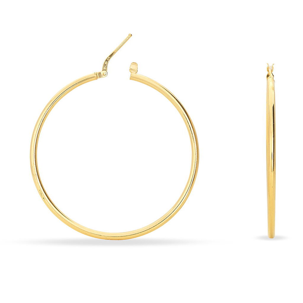 Créoles Verania Or Jaune - Boucles d'oreilles créoles Femme | Histoire d’Or