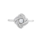 Bague Anasthase Argent Blanc Oxyde De Zirconium - Bagues solitaires Femme | Histoire d&rsquo;Or