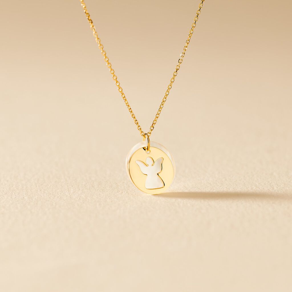 Collier Philana Or Jaune Nacre - Colliers Baptême Enfant | Histoire d’Or