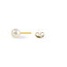 Boucles D'oreilles Puces Suki Rondes Nacres Or Jaune Perle De Culture - Clous d'oreilles Femme | Histoire d’Or