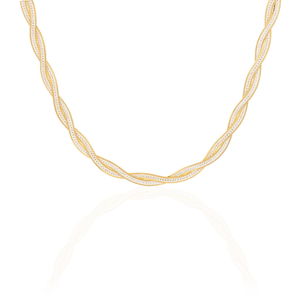 Collier Anaiz Argent Bicolore - Chaines Femme | Histoire d’Or