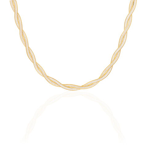 Collier Anaiz Argent Bicolore - Chaines Femme | Histoire d’Or