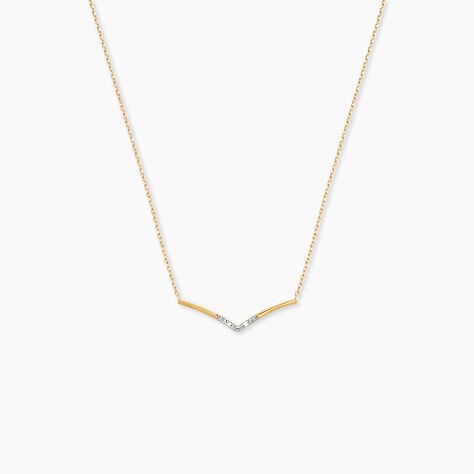 Collier Italus Or Jaune Diamant - F&ecirc;te des m&egrave;res Femme | Histoire d&rsquo;Or