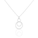 Collier Flaura Argent Blanc - Colliers fantaisie Femme | Histoire d&rsquo;Or