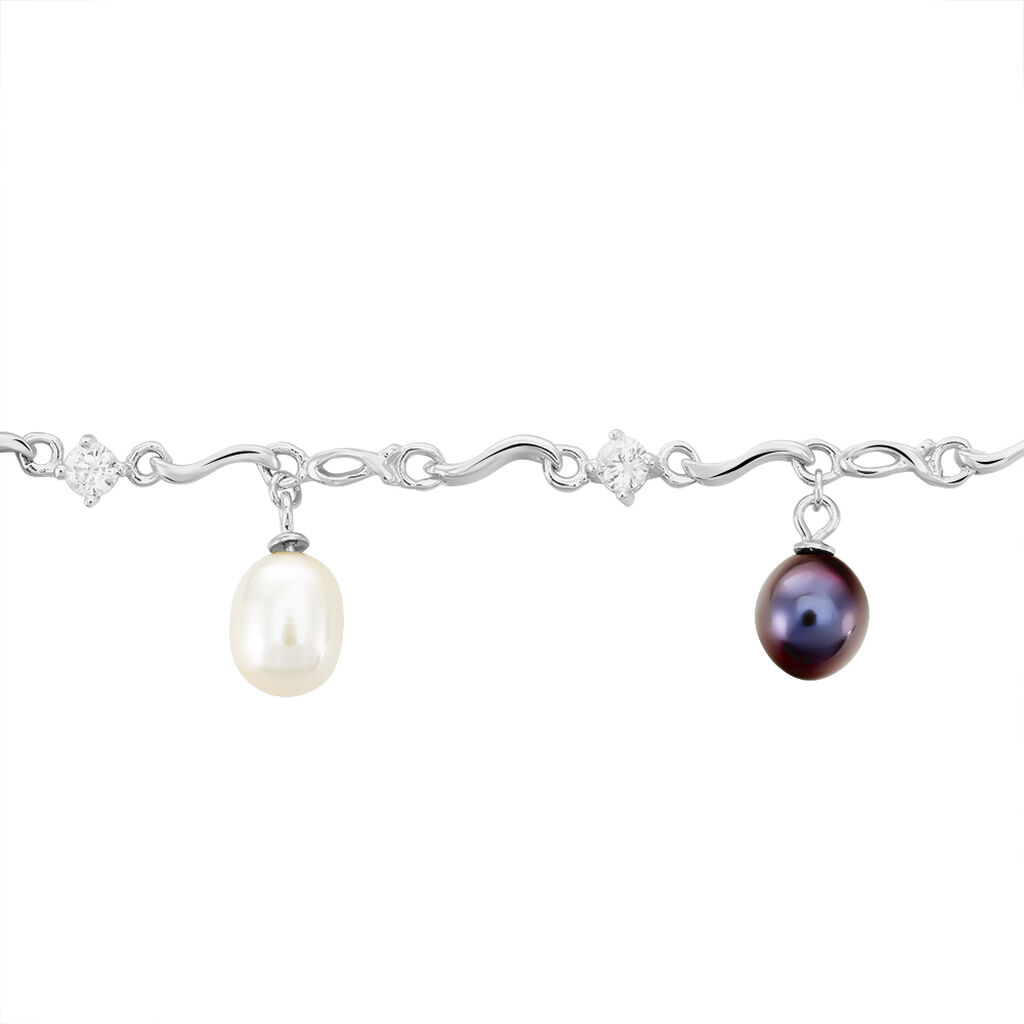 Bracelet Salomee Argent Blanc Perle De Culture - Bracelets Femme | Histoire d’Or