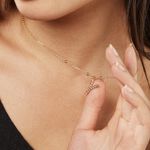 Collier Plaqu&eacute; Or Jaune Lettra - Colliers fantaisie Femme | Histoire d&rsquo;Or