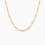 Cha&icirc;ne Cameo Maille Alternee 1/3 Or Jaune - Chaines Femme | Histoire d&rsquo;Or