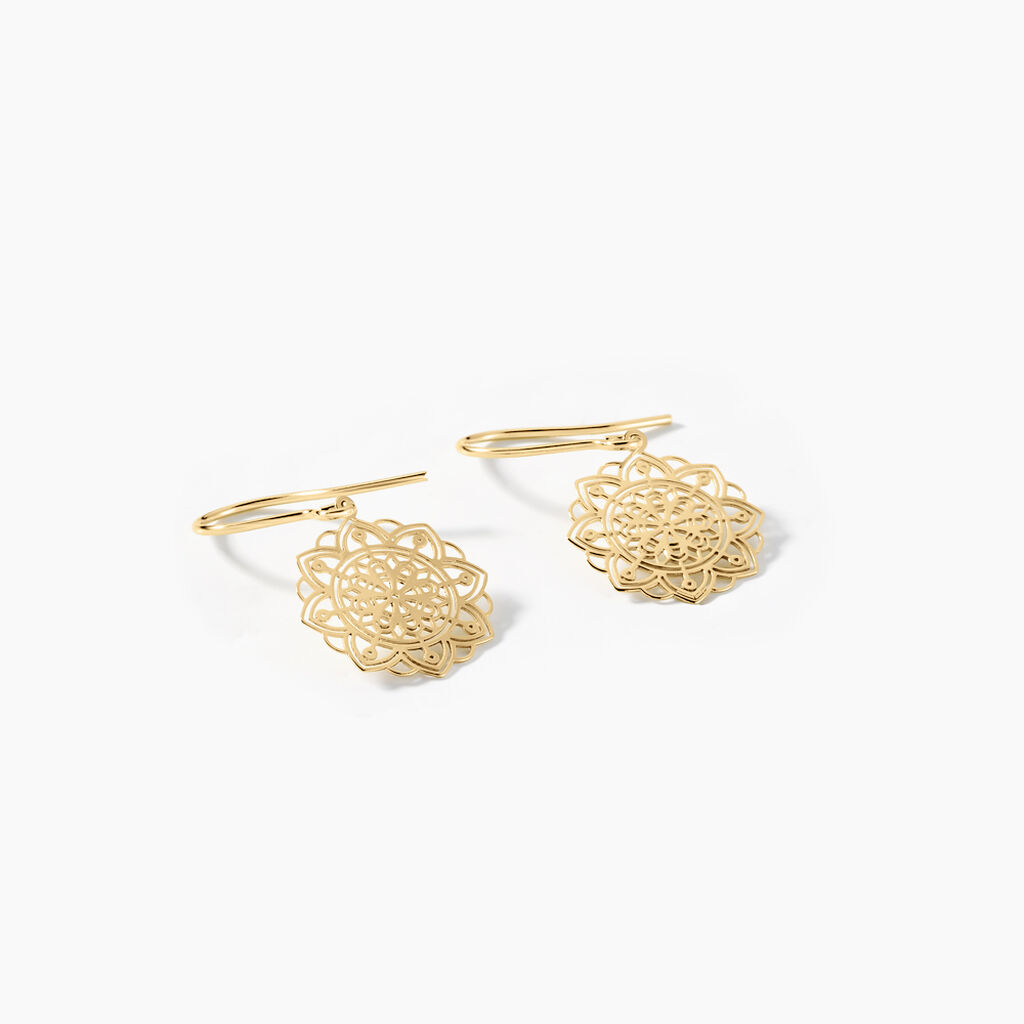 Boucles D'oreilles Pendantes Jovita Or Jaune - Boucles d'oreilles pendantes Femme | Histoire d’Or