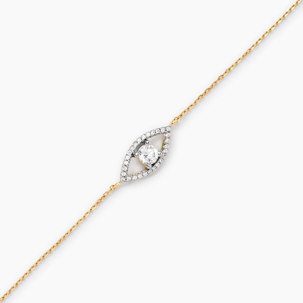 Bracelet Desiderio Or Jaune Oxyde De Zirconium - Bracelets Femme | Histoire d’Or