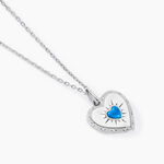 Collier Ocean Argent Blanc Turquoise Oxyde De Zirconium - Colliers fantaisie Femme | Histoire d&rsquo;Or