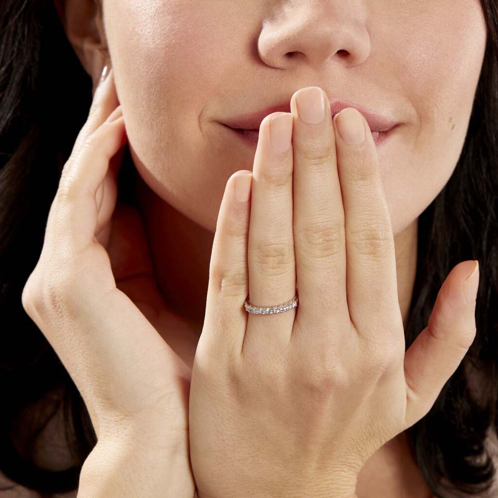 Alliance Hera Or Blanc Diamant - Alliances Femme | Histoire d’Or