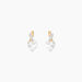 Boucles D'oreilles Puces Clothilde Or Jaune Oxyde De Zirconium - Clous d'oreilles Femme | Histoire d’Or
