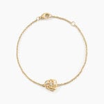 Bracelet Jonc Iwaki Plaqu&eacute; Or Jaune Oxyde De Zirconium - Bracelets Femme | Histoire d&rsquo;Or