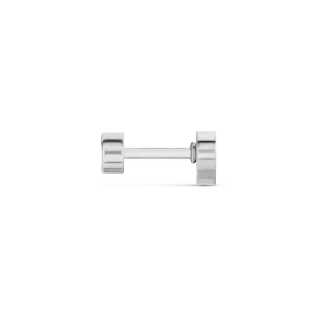 Piercing D'oreilles Unitaire Acier Blanc Coos - Bijoux Famille | Histoire d’Or