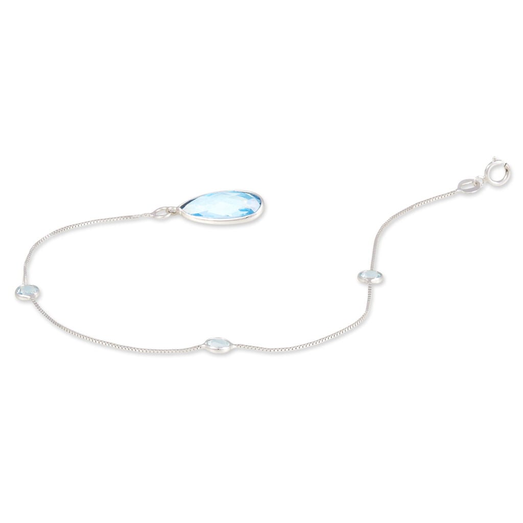 Bracelet Benedict Or Blanc Topaze - Bracelets Femme | Histoire d&rsquo;Or
