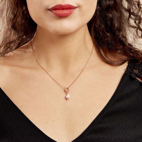 Collier Plaqué Or Jaune Ibai Perle D'eau Douce - Colliers Femme | Histoire d’Or