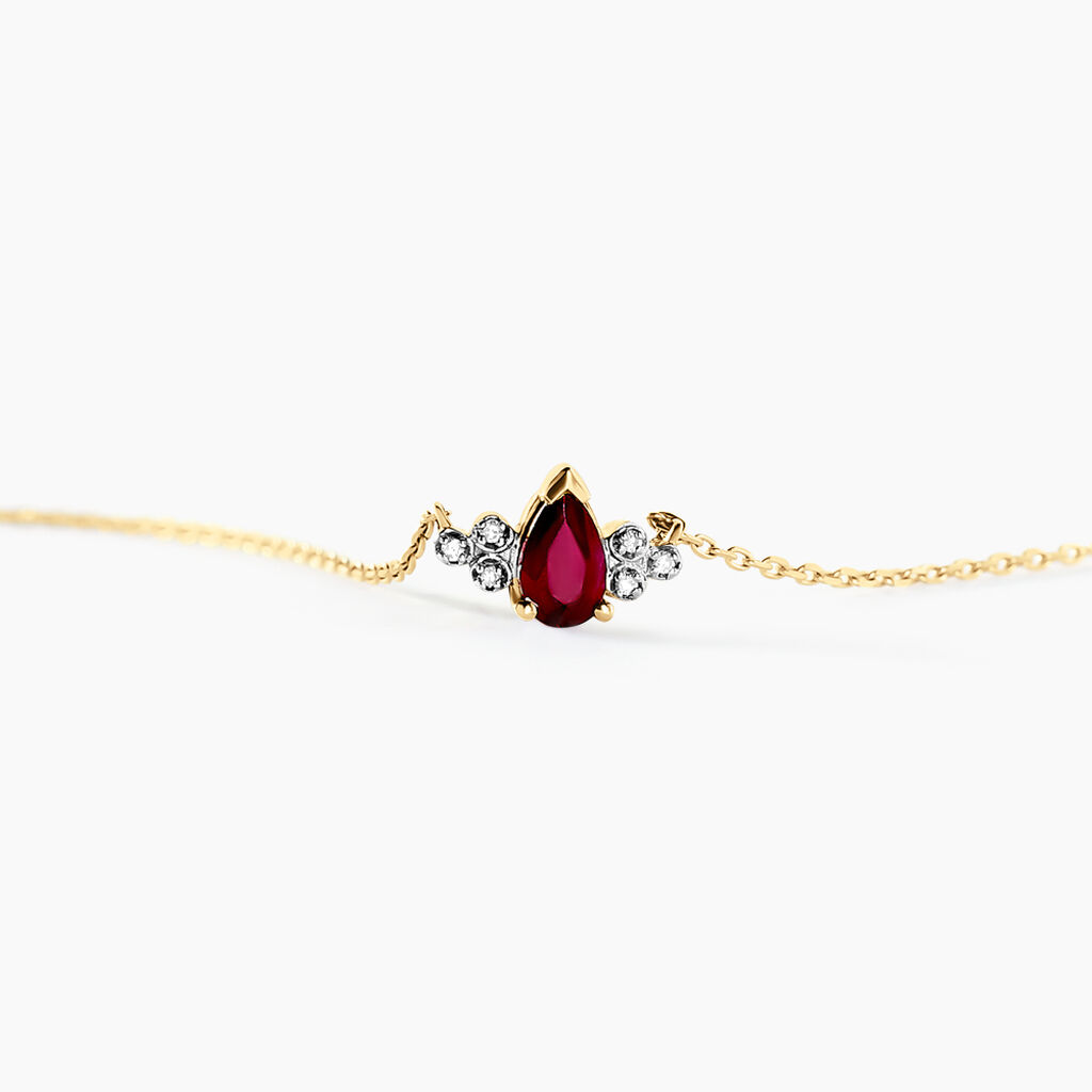 Collier Moss Or Jaune Rubis Diamant - Colliers Femme | Histoire d’Or