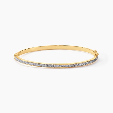 Bracelet Jonc Karama Or Bicolore - Bracelets joncs Femme | Histoire d’Or