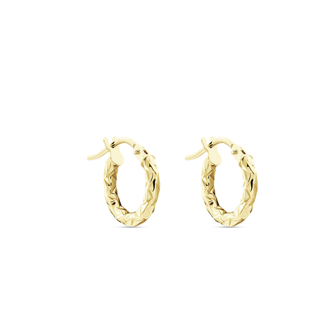 Créoles Cayla Or Jaune - Boucles d'oreilles créoles Femme | Histoire d’Or