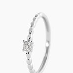 Bague Nuha Blanc Diamant Blanc - Bagues avec pierre Femme | Histoire d&rsquo;Or