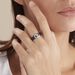 Bague Argent Blanc Valérie Oxyde De Zirconium Et Céramique - Bagues avec pierre Femme | Histoire d’Or
