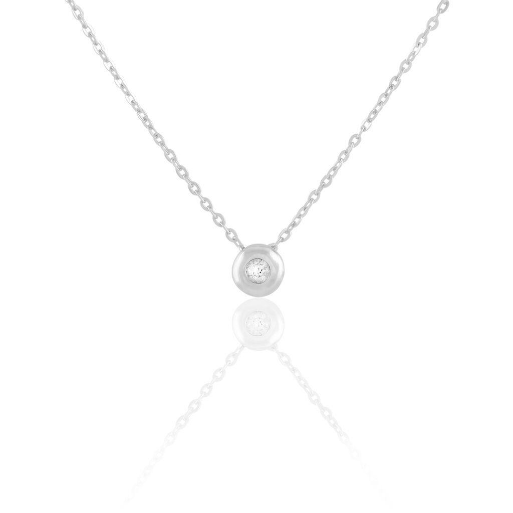 Collier Cate Argent Blanc Oxyde De Zirconium - Colliers fantaisie Femme | Histoire d’Or
