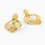 Boucles D'oreilles Pendantes Estefany Acier Inoxydable Dor&eacute; - Boucles d'oreilles fantaisie Femme | Histoire d&rsquo;Or