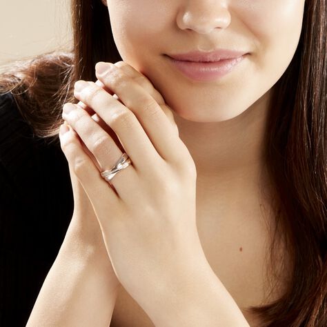 Bague Andrette Or Bicolore Diamant - Bagues avec pierre Femme | Histoire d’Or