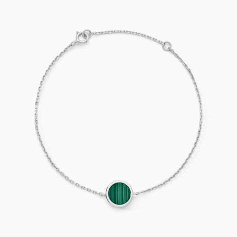 Bracelet Lunatique Argent Blanc Malachite Onyx - Bracelets Femme | Histoire d&rsquo;Or